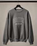 Custom Embroidered Bride Crewneck with Wedding Date